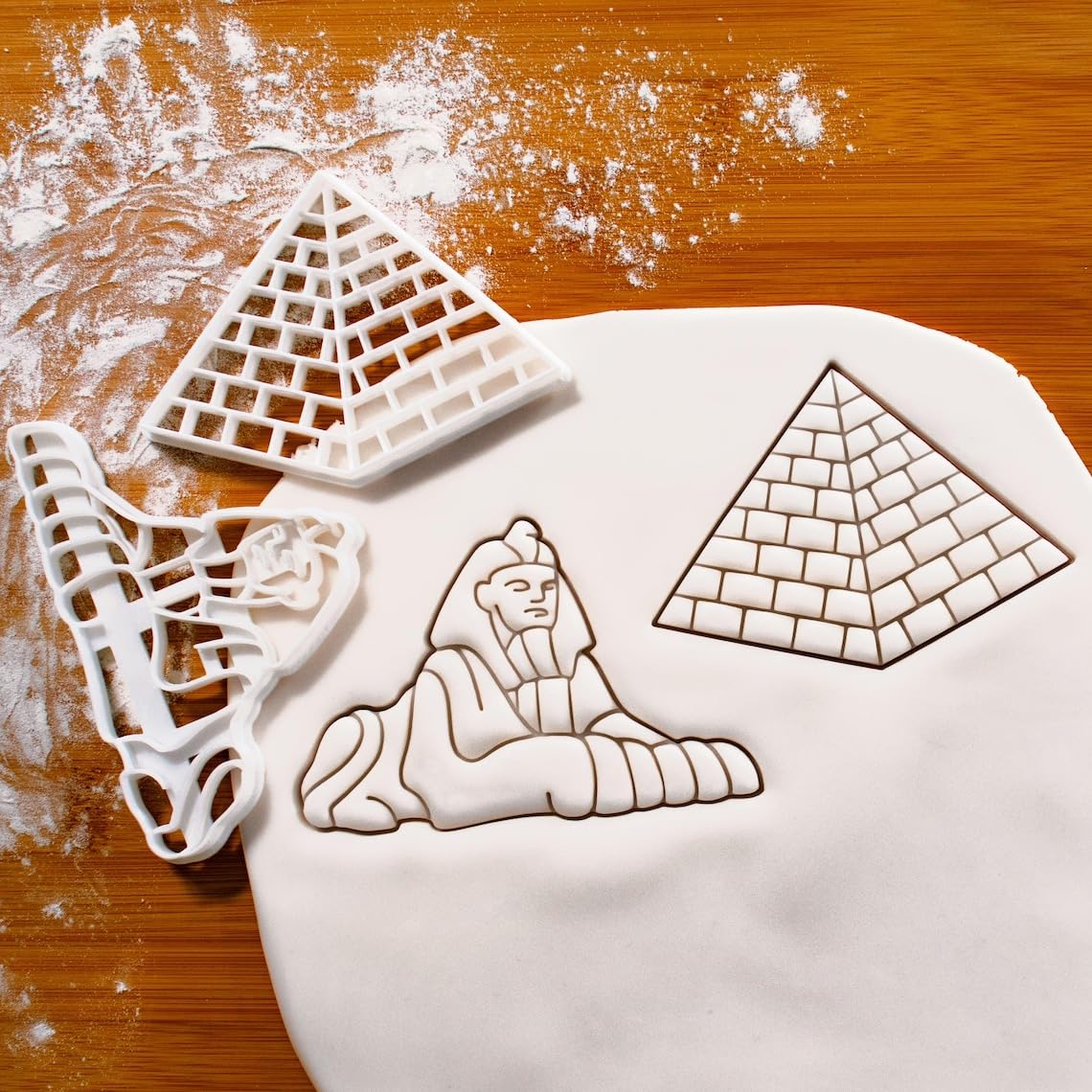 Great Sphinx of Giza Cookie Cutter Cookie Egyptian Monolith Statue Biscuit Cutter Ancient Egypt Pharaoh Khafre Lion Human Head Pyramid Themed Baking Tool India (ONLY Sphinx) - Image 3