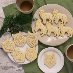 Wolf AND Face cookie cutter