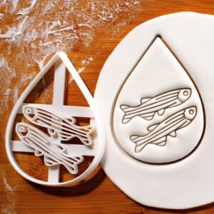 Zebrafish Cookie Cookie Cutter Featuring Tropical Freshwater Fish Shape Ideal for Baking Science-Themed Cookies Perfect for Biomedical Researchers Scientists and Educational Events