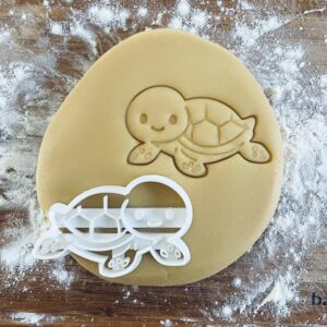 Black Sea Turtle Cookie Cutter Green Sea Turtle Biscuit Cutter Nautical Ocean River Animal Cookie Stamp Clay Fondant Pastry Dough Cutter Baker Gifts Baking Tool