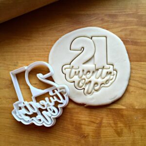 Cakes, India Party Design Safe in Birthday, 21st Made Suitable Size Lettered & 21 Cookies Cutter Anniversary, Cookie or Crafts Number Dishwasher Cookie Ideal Standard for