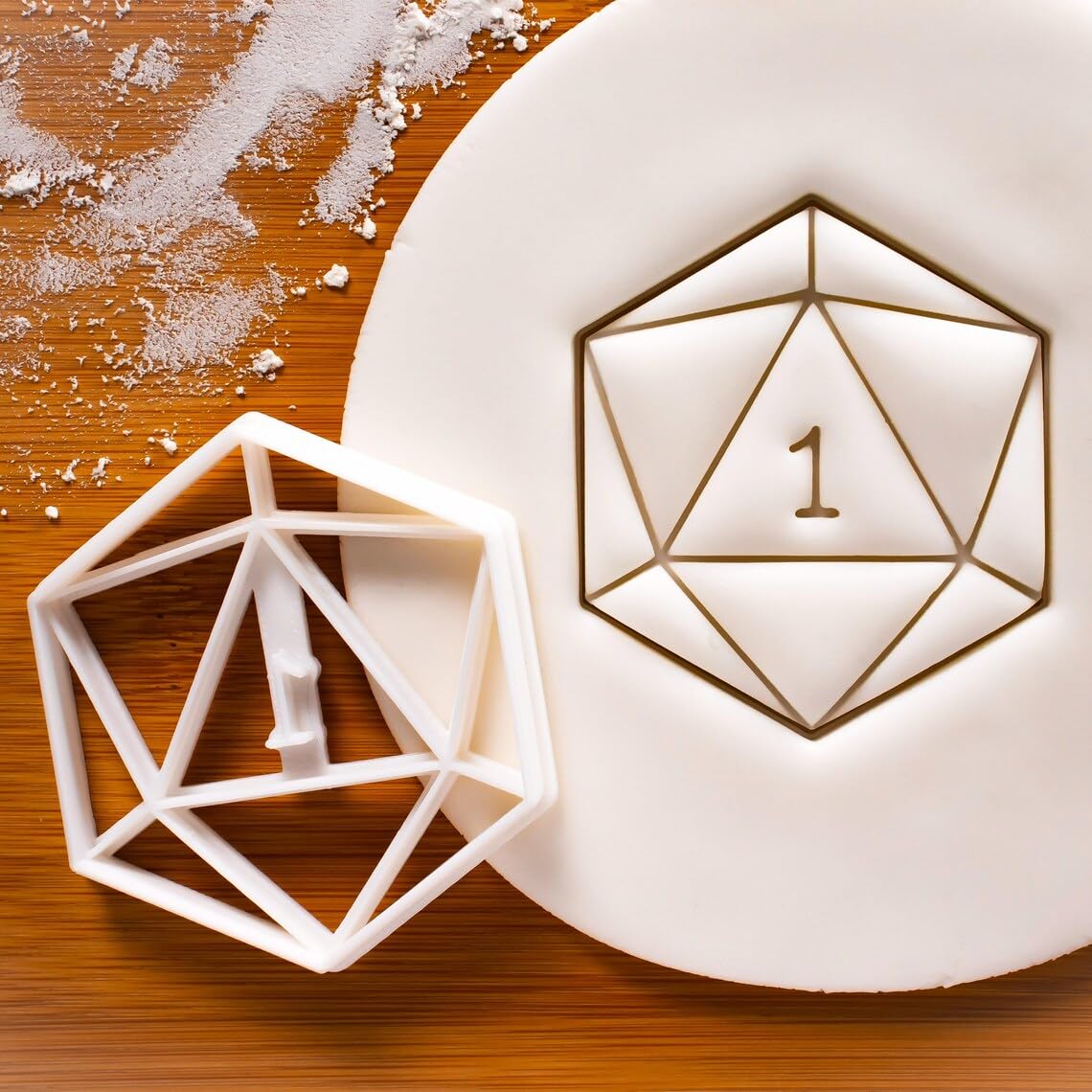 Icosahedron Cookie Cookie Cutter Design 2 for Baking Platonic Geometric Shape Cookies, Ideal for Mathematics Teachers, STEM Educators, Math Enthusiasts, Classroom Activities, (ONLY Design 2)