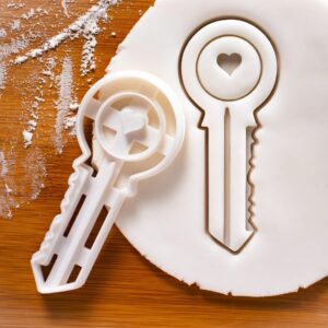 House Key Cookie Cutter Featuring Classic Key Shape with Heart Detail Ideal for Baking Housewarming Party Treats Invitations Welcome Desserts and New Home Celebration Cookies (ONLY HOUSE KEY)