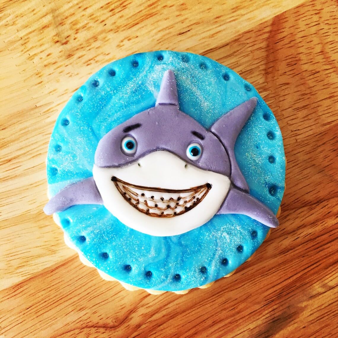 Set of 2 Smiling Shark Face Cookie Cookie Cutters, Made in India, Ideal for Ocean-Themed Baking, Birthday Parties, and Fun Shark Desserts - Image 6