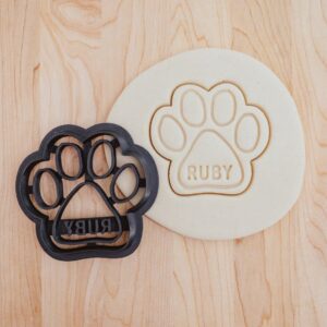 Custom Dog Paw Cookie Fondant Clay Cutter for Pet Lovers Baking Decorating Animal Themed Treats Dough Modeling Craft Projects Birthday Parties and Gifts India Cookie