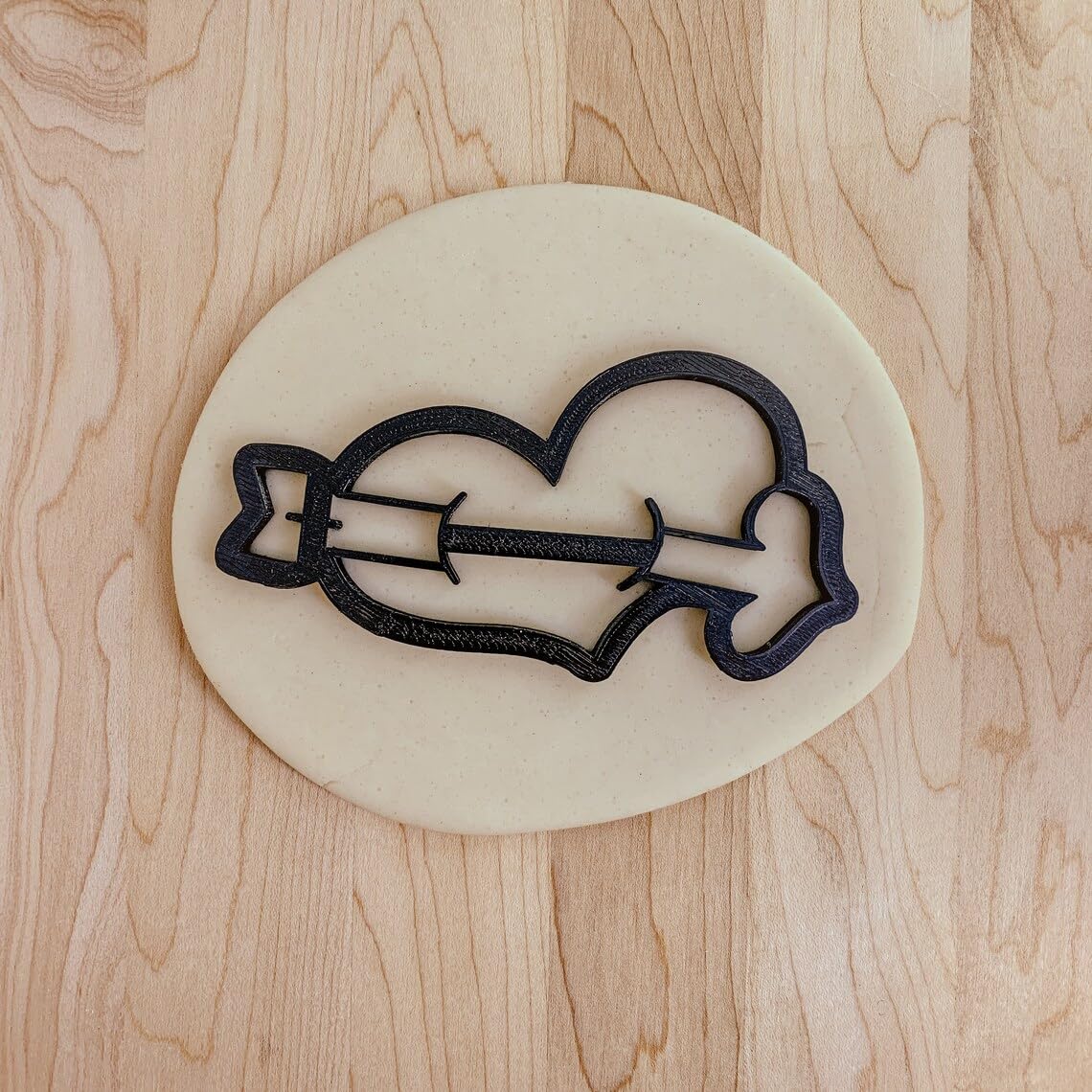 Valentines Heart with Arrow Cookie Cookie Cutter for Cookies, Fondant, and Clay Cupids Arrow Design for Valentines Day Treats, Crafts, and Romantic Projects in India - Image 2
