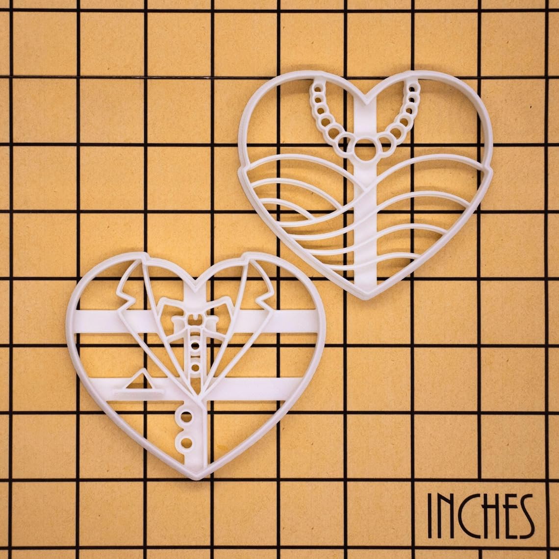 Heart Shaped Groom Cookie Cutter Baking Wedding Cookies Engagement Party Favors Bridal Shower Treats Bachelorette Dessert Ideas Hen Party Biscuits Groom Theme Cookie Design Boys (ONLY GROOM) - Image 3