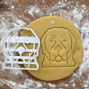Black Rottweiler Face Cookie Cutter Dog Biscuit Shape Christmas Gift Idea for Rottweiler Lovers Baking Cookies Fondant Polymer Clay Cutter for Handmade Crafts and Dog Mom Gifts