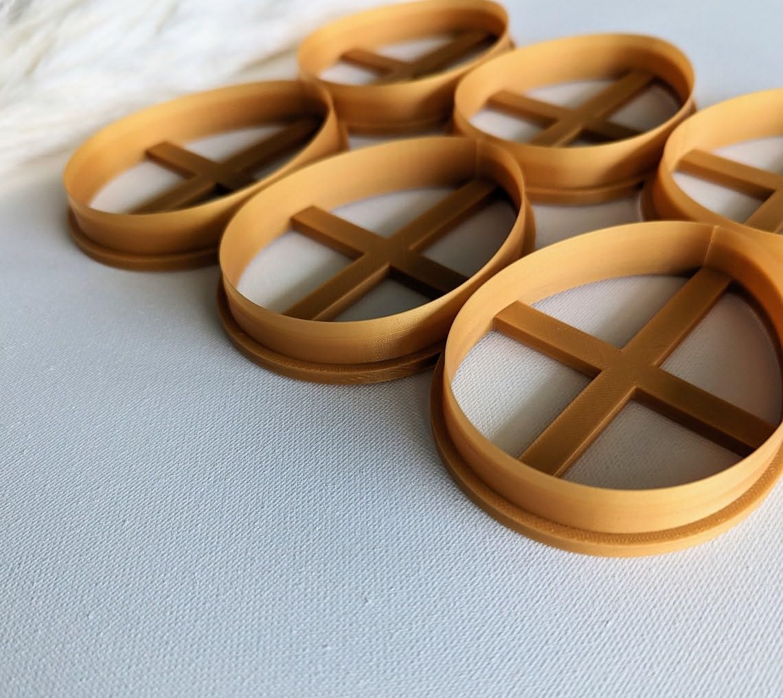 Egg Shape Cookie Cutter Multi Cut Oval Cutter for Fondant Dough Biscuit and Polymer Clay Large Egg Shaped Clay Cutter for Easter Spring Baking DIY Crafts Jewelry Making and Holiday - Image 2