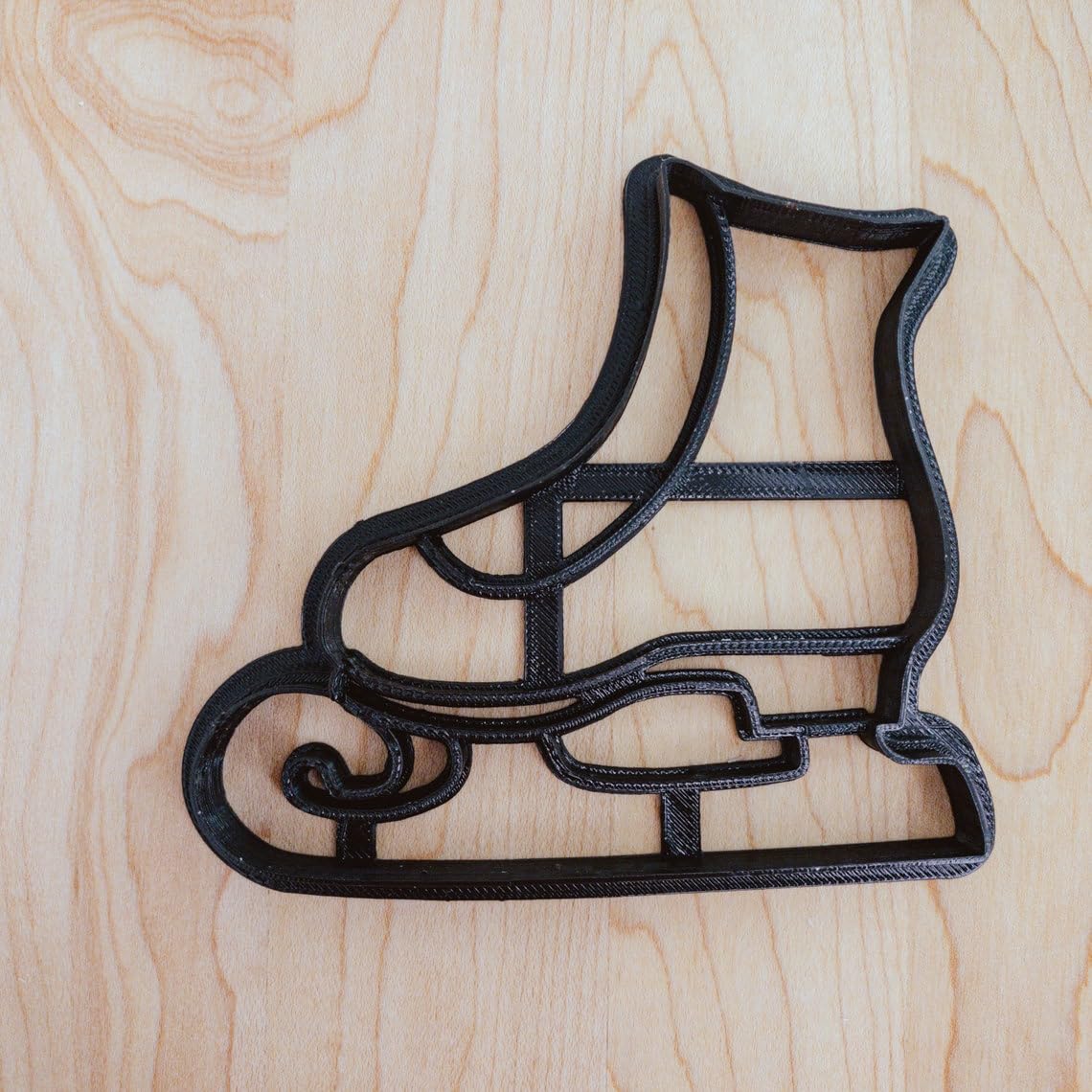 Figure Skate Christmas Winter Detailed Cookie Cutter Cookie for Fondant, Clay Crafting, Holiday Baking, Seasonal Decorations, Ice Skating Party Treats, and Festive Celebrations in - Image 5