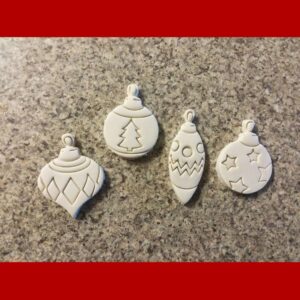 Set of 4 Christmas Ornaments Black Cookie Cookie Cutter for Holiday Baking Festive Ornament Shaped Cookies Perfect for Christmas Parties Gift Boxes Tree Decorating Themes and Winter