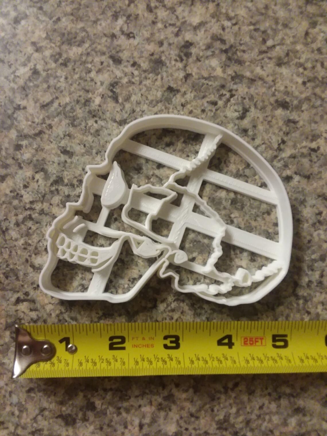 Skull Side Face Black Cookie Cookie Cutter for Halloween Party Baking Spooky Skeleton Face Cookie Making Tool for Haunted House Dessert Decoration Scary Theme October Holiday - Image 2