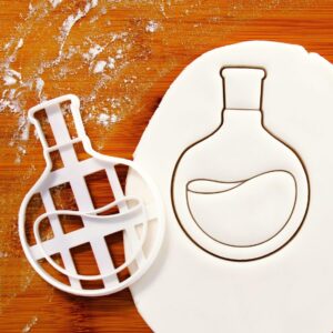 Round Bottom Flask Cookie Cutter Laboratory Glassware Biscuit Mold Chemistry Science Baking Lab Equipment Theme Cookies Educational Gifts Science Teacher Student STEM Event (ONLY ROUND BOTTOM)