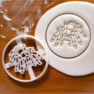 Jumping Spider Cookie Cutter Design 2 Biscuit Mold Halloween Party Baking Creepy Crawler Theme Spooky Spider Bug Cookies Cobweb Decorations Scary Insect Shape Seasonal Treats (ONLY DESIGN 2)