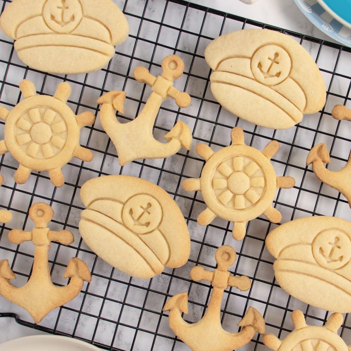 Ship Wheel Cookie Cutter Cookie Nautical Theme Biscuit Cutter Marine Wedding Ocean Sea Party Baking Tool Anchor Design Baby Shower Birthday Celebration Maritime Kitchen Mold (ONLY SHIP WHEEL) - Image 4