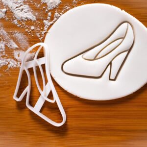 High Heel Cookie Cutter Unique One of a Kind Wingtip Shoe Design Biscuit Fondant Clay Cutter Perfect for Fashion Lovers Elegant Shoe Shaped Cookies Parties Creative Baking (ONLY HIGH HEEL )