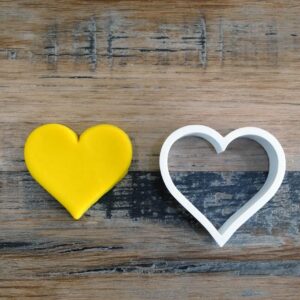 Heart Shape Cookie Cutter for Making Homemade Shortbread Biscuits Pastry Sugar Paste Fondant Cake Decorations Perfect for Weddings Anniversaries Birthdays Valentines Day Parties Crafts