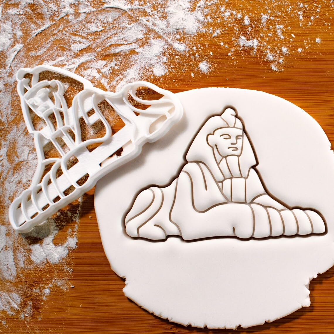Great Sphinx of Giza Cookie Cutter Cookie Egyptian Monolith Statue Biscuit Cutter Ancient Egypt Pharaoh Khafre Lion Human Head Pyramid Themed Baking Tool India (ONLY Sphinx)