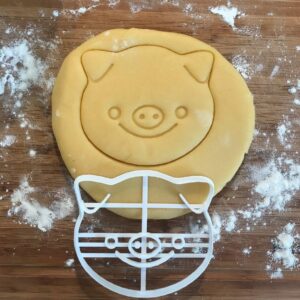 Black Pig Cookie Cutter Farm Animal Shape for Baking Polymer Clay Earrings Jewelry Making Fondant Crafts Farmhouse Baby Shower Animal Lover DIY Party Tool