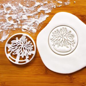 Sea Anemone Cookie Cutter Ocean Marine Life Biscuit Mold Nautical Theme Parties Underwater Creature Baking Kids Birthday Events Aquarium Decor Treats Marine Biology Gifts (ONLY SEA ANEMONE )