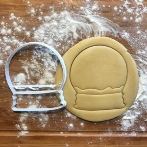 Black Snow Globe Cookie Cutter for Christmas Cookies Winter Baking Holiday Treats Cute Kawaii Xmas Biscuit Fondant Clay Cutter Christmas Gift for Mom Festive Home Baking