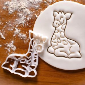 Baby Giraffe Cookie Cutter Cookie for Wild Safari Jungle Themed Baking and Kids 1st Birthday Party Biscuit Cutter Perfect for Zoo Animal Shaped Cookies and Themed Treats (ONLY Baby Giraffe)