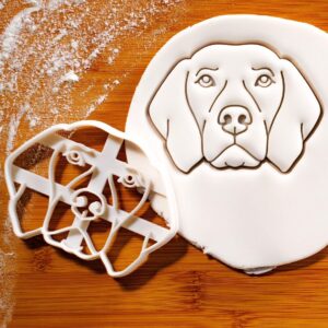 Vizsla Dog Face Cookie Cookie Cutter for Baking Homemade Dog Treats and Snacks, Perfect for Hungarian Pointer Fans, Puppy Parties, Pet Celebrations, Creative Dog-Themed BakingThis (ONLY FACE)