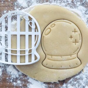 Black Crystal Ball Cookie Cutter Magic Witchcraft Wicca Occult Astrology Spiritual Zodiac Pastry Fondant Dough Biscuit Clay Stamp DIY Baking and Creative Treats