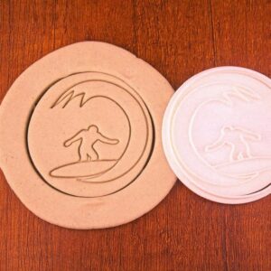 Surfer Shaped Black Cookie Cutter Cookie Ocean Theme Cookie Mold for Baking Beach Party Decorations Water Sports Gift DIY Craft Tool for Summer Events Tropical Coastal Birthday
