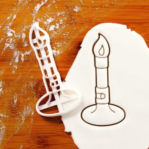Bunsen Burner Cookie Cutter Laboratory Equipment Biscuit Mold Chemistry Baking Science Class Experiments Teacher Gifts Lab Glassware Theme Cookies Students Classroom Event (ONLY BUNSEN BURNER)