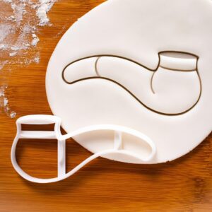 Smoke Pipe Cookie Cutter for Detective Theme Baking Biscuit Shaped Pipe Mystery Party Treats Crime Solving Games Sherlock Style Decorations Pocket Tool Kit Accessory Themed (ONLY SMOKE PIPE)
