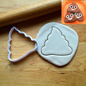 Pile of Poo Cookie Cutter, Suitable Size, Fun and Whimsical Design for Parties, Birthdays, and Gag Gifts, Choose Standard or Dishwasher Safe, Made in India, Perfect for Unique Treats