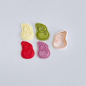 Black Snowman Cookie Cutter Christmas Snowman with Scarf Cookie Cutter Stamp Set Black Winter Holiday Baking Tool Snowman Fondant Molds for Festive Cookies Pastry Dough Candy Kitchen Us