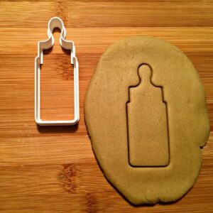 Cookie Baby Bottle Cookie Cutter for Baking Biscuits Cake Fondant Decorations Suitable Size Durable Mold Dishwasher Safe Made in India for Baby Showers, Newborn Celebrations, and Craft