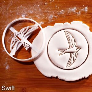 Swallow Bird Design 3 Cookie Cutter Cookie Ornithology Inspired Baking Mold Nature Lover Kitchen Tool for Bird Watchers Garden Parties Wildlife Themes and Creative Baking (ONLY Design 3)