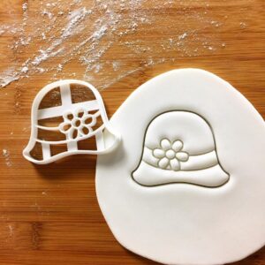 Cloche Hat Cookie Cookie Cutter Biscuit Cutter Vintage 1920s Ladies Fashion Retro Style Bell Shaped Woman Hats Flapper Era Jazz Age Headwear Baking Tool for Elegant Treats (ONLY Cloche HAT)