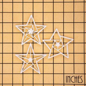 Origami Star Cookie Cutter | Unique 5-Sided Design | Perfect for Fractal Art and Creative Baking | One-of-a-Kind Biscuit Cutter