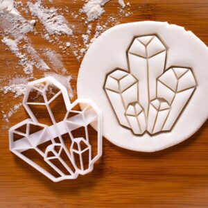 Gemstone Shape Cookie Cookie Cutter for Biscuits Crystal Jewel Baking Mold Girls Birthday Party Precious Stone Cookies Engagement Celebration Crafts Edible Decorations Baking (ONLY Gemstone)