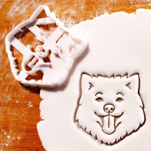 Samoyed Dog Face Cookie Cutter Cookie for Baking Dog Treats Dog Party Favors Cookie Mold for Pet Birthday Theme Animal Face Cookies Pet Owner Gift Idea India (ONLY FACE)