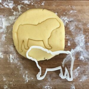 Black English Bulldog Face Cookie Cutter cookie Dog Shape Baking Tool For Dog Biscuit Cookies Fondant Clay Crafts Bulldog Lover Gift For Mom Dog Party Favor