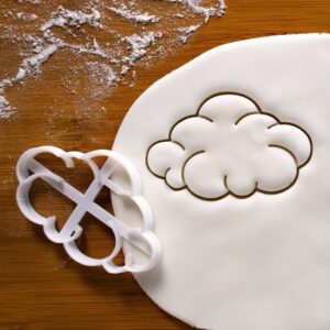Cloud Cookie Cutter Bake Biscuit Mold Floating Airship Aviation Flight Flying Aircraft Technology Themed Baking and Craft Tool for Birthday Parties and Educational Use (ONLY CLOUD)
