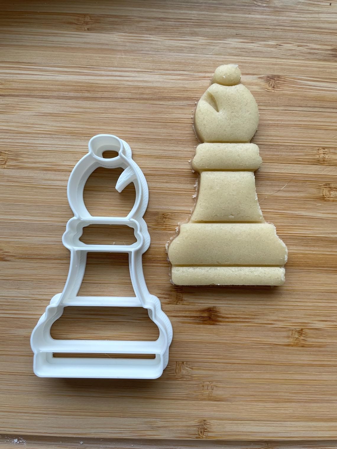 Set of 2 Bishop Chess Piece Cookie Cutters Cookie - Suitable Size - Made in India - Chess-Themed Molds for Baking, Game Night Treats & Creative Activities - Image 2