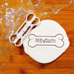 Medium Cookie Bone-Shaped Cookie Cutter for Biscuit Fondant Clay Baking Perfect Personalized Dog Treats Custom pet Name Gifts Ideal pet Lovers Homemade Biscuits Unique Animal (ONLY Medium)