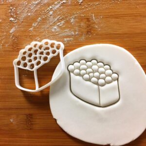 Salmon Roe Sushi Cookie Cookie Cutter Nigiri Ikura Traditional Japanese Seafood Rice Biscuit Fondant Cutter Chef Cooking Party Baking Tool Nigirizushi Sashimi (ONLY Salmon ROE)