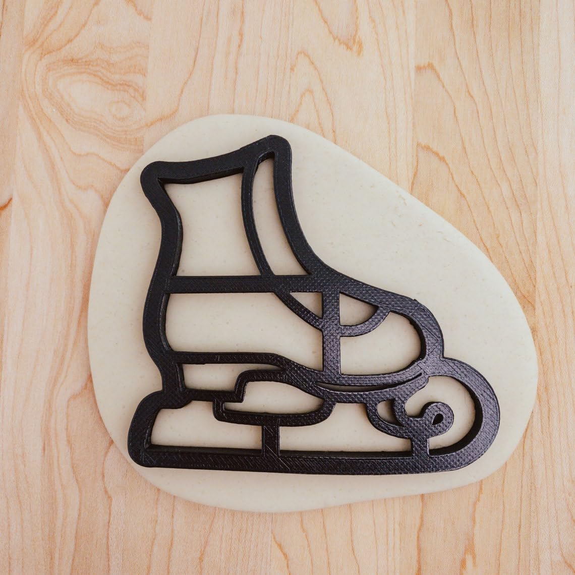 Figure Skate Christmas Winter Detailed Cookie Cutter Cookie for Fondant, Clay Crafting, Holiday Baking, Seasonal Decorations, Ice Skating Party Treats, and Festive Celebrations in - Image 2