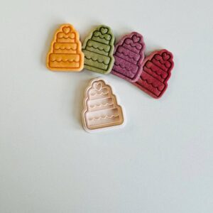 Black Cake Cookie Cutter cookie Sweet Cake Cookie Cutter Stamp Set 3 Tier Cake Cookie Cutter Fondant Molds for Cookies Pastries Cupcakes Biscuits Dessert Baking Tool for Birthday