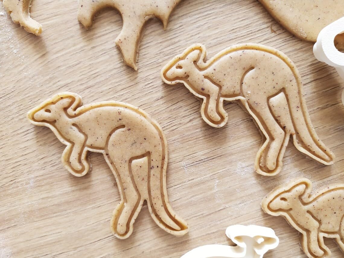 Kangaroo Cookie Cutter Set for Baking Biscuits Sugar Cookies Fondant Pastry Dough Cake Decoration Animal Theme Treats for Kids Birthday Australia Party Favors and Homemade Gifts - Image 4