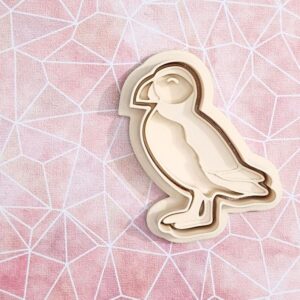 Puffin cookie cutter set for baking bird shaped cookies fondant cake toppers ocean wildlife themed party treats kids educational crafts coastal birthday decorations and seabird baking
