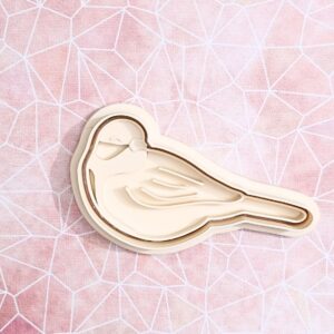 Great Tit Bird Cookie Cutter Set for Garden Bird Theme Baking Songbird Shape Biscuit Pastry Fondant Sugar Paste Cutters for Kids Nature Party Homemade Cookies and Cake Decoration Tools