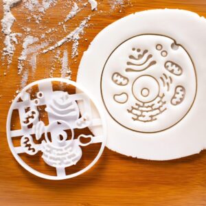 Human Cell Cookie Cutter for Biology and Anatomy Students Biscuit Cutter Educational Science Tool Featuring Cell Structures Gifts Botanists Phytologists Biology Enthusiasts (ONLY HUMAN CELL)